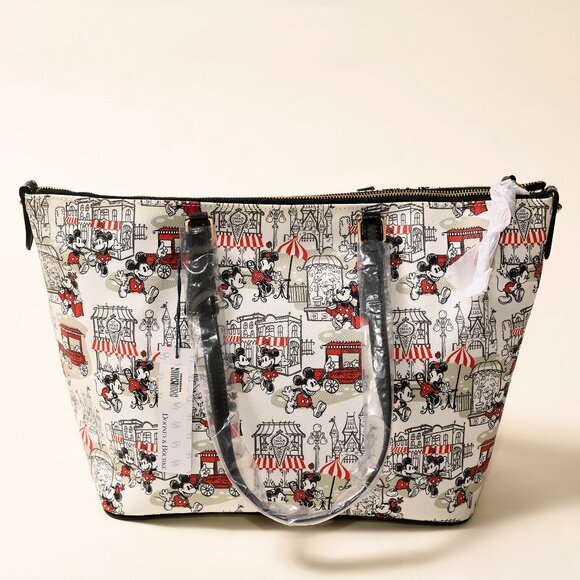 Dooney & Bourke Disney Parks Downtown Mickey Shopper Tote NWT Exclusive - Picture 2 of 7